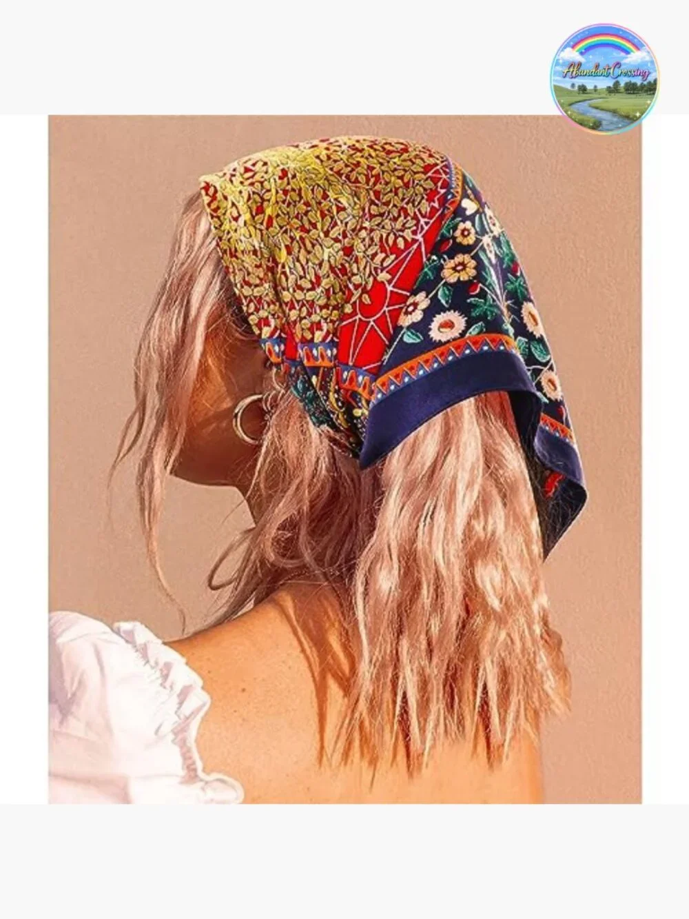 100% Mulberry Silk Square Scarf, Hair Head Scarf, Neckerchief